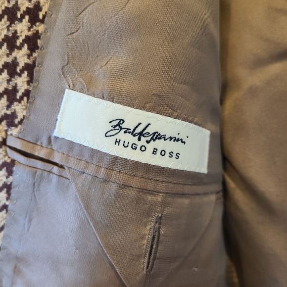 Hugo Boss Brown Houndstooth Blazer - Picture 5 of 10